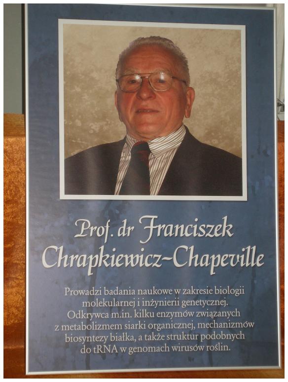 Wystawa poświęcona prof. dr Franciszkowi Chrapkiewiczowi-Chapeville