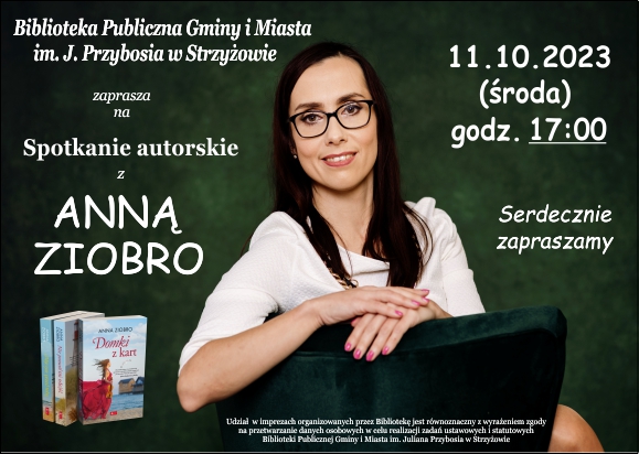 Spotkanie autorskie z Anną Ziobro