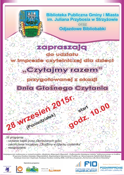 Dzień Głośnego Czytania 2015