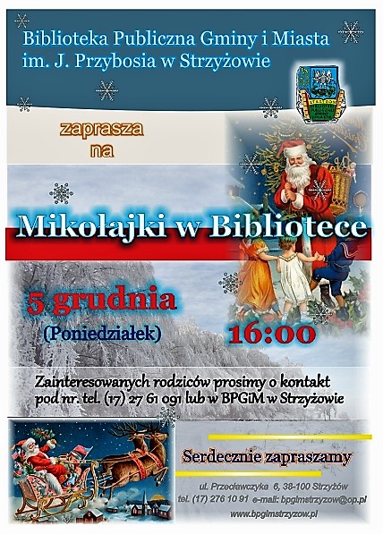 Mikoajki w Bibliotece 2016