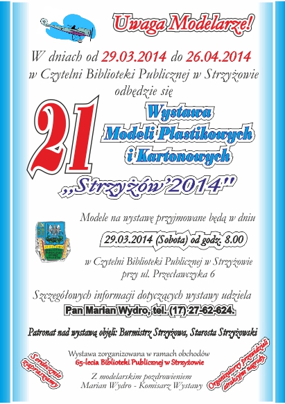 XXI Wystawa Modeli Plastikowych i Kartonowych Strzyżów 2014